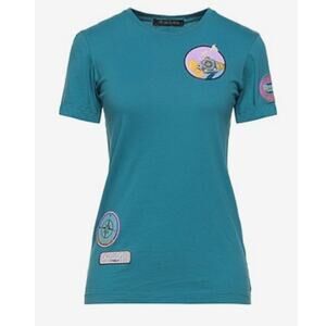 Mr & Mrs italy tee shirt teal M